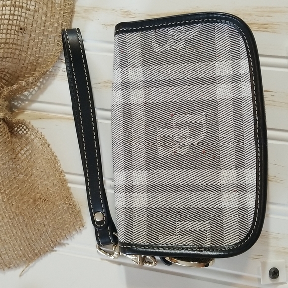 DOONEY AND BOURKE VINTAGE WRISTLET IN BLACK AND WHITE - Picture 3 of 8